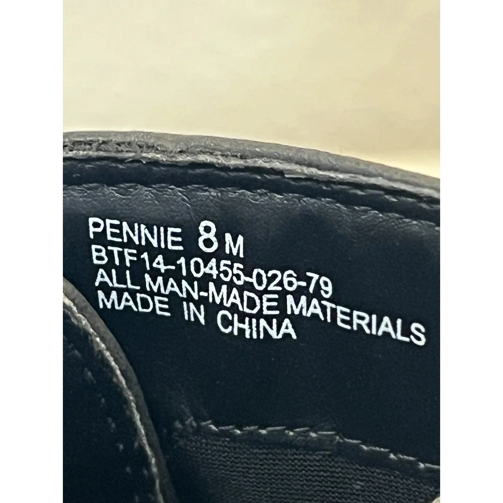 Bare Traps Pennie Women Black Side Zip Ankle Boot Bootie Shoe Size 8M Block 1.75